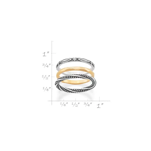 James Avery Artisan Jewelry Rings-Connected Circles Ring Set