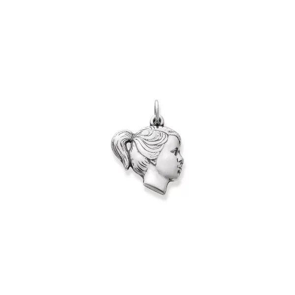 James Avery Artisan Jewelry Charms-Girl'S Profile Charm