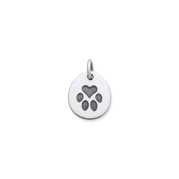 James Avery Artisan Jewelry Charms-Heart Paw Pet Tag Charm