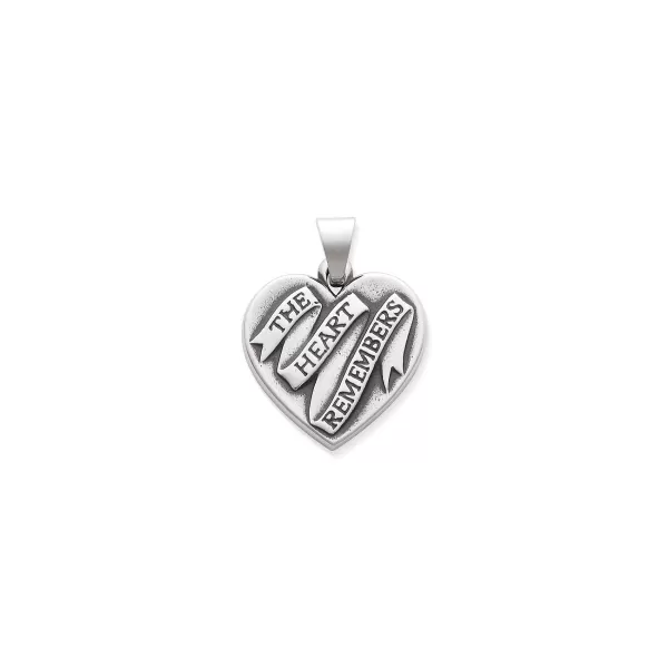 James Avery Artisan Jewelry Pendants-The Heart Remembers Pendant