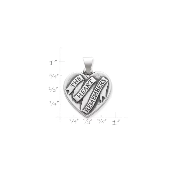 James Avery Artisan Jewelry Pendants-The Heart Remembers Pendant