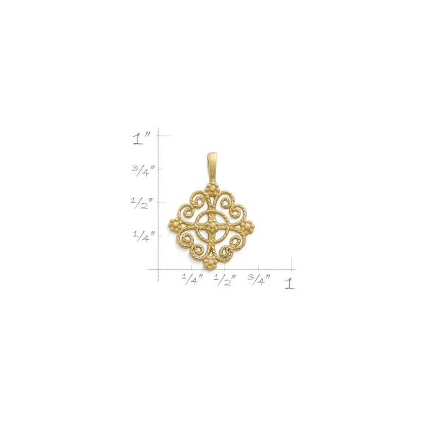 James Avery Artisan Jewelry Pendants-Twisted Wire Lacy Cross Pendant